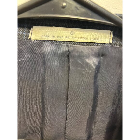 Joseph Abboud Mens Gray Plaid Two-Button Blazer Jacket Size 42R - Picture 8 of 15